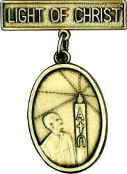 Light of Christ religious emblem medal